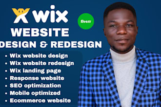 do wix website redesign, wix booking website, wix ecommerce website, wix website