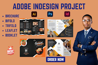 bifold, trifold brochure, booklet, product catalog, adobe indesign, brochure