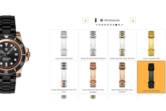 design and integrate a custom 2d 3d watch configurator for shopify or wordpress