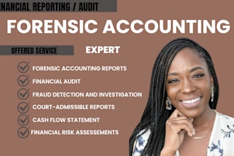review and perform forensic accounting, financial audits, and investigate fraud
