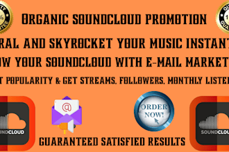 create email marketing campaign for organic soundcloud music promotion