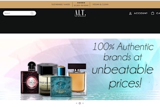 fragrance shopify store cosmetic custom perfume beauty luxury dropshipping store