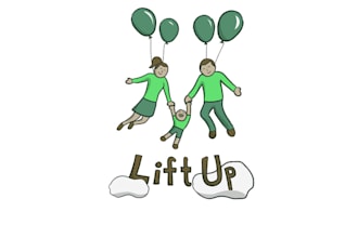 design playful uplifting parenting advice organization logo