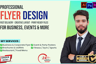 create professional flyers, brochures, and posters