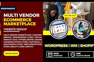 build multi vendor ecommerce marketplace website multivendor woocommerce website