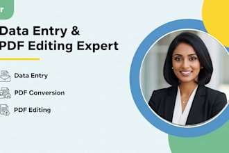 do any data entry, PDF editing