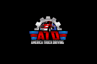 design awesome truck driving logo