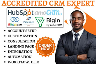 setup amocrm pipeliner crm integration zoho bigin zoho crm va hubspot automation