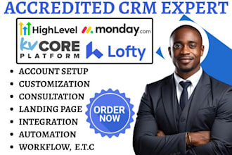 setup boldtrail lofty crm kvcore automation monday crm integration gohighlevel