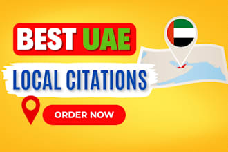 create 300 uae dubai local citations to boost your business