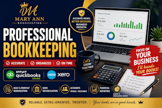 do monthly bookkeeping using quickbooks online, xero and wave