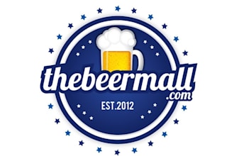 design beer bar wine drink colorful logo