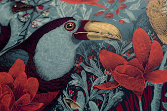 create animal or botanical linocut for you