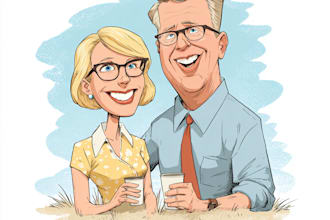 create a political cartoon art