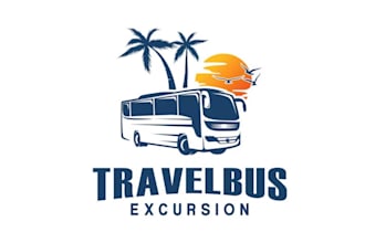 design creative modern  bus logo