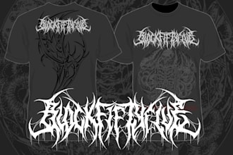 death metal logo, metalcore,deathcore, for band, brands, clothing