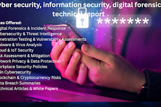 do cyber security, information security, digital forensics technical report