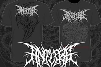 design black metal logo for your band