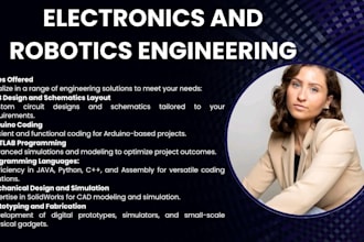do electronics and robotics engineering design task