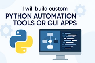 create a python gui app or automation tool