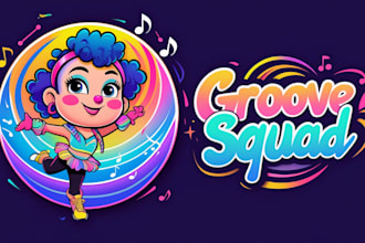 create creative dance studio mascot logo for your business