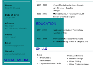 design job winning professional resume