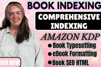 write amazon kindle book SEO HTML description by indexing profitable keywords