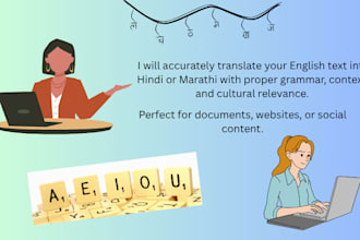 translate english to hindi or marathi accurately