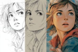 draw your story into comic, manga, or anime style