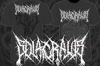 create psychedelic, stoner, rock, metal for your band logo