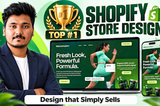 build shopify store, design redesign copy ecommerce website, dropshipping store