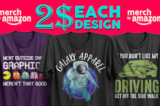make merch by amazon design with descriptions and keywords
