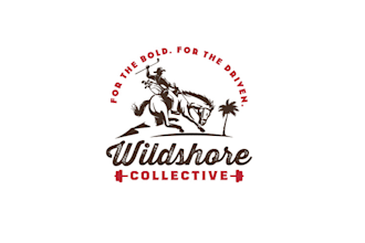 design premium wild shore collective coastal cowboy logo