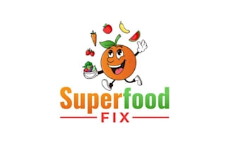 design plant based super foods beverages logo