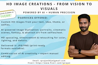 create HD images from text, ideas, themes, or selfies