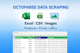 do web scraping with octoparse