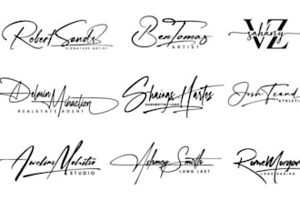 do handwriting scripted signature cursive autograph logo