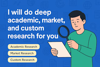 do deep academic, market, and custom research for you