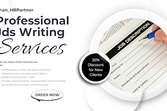 write professional job descriptions for any role