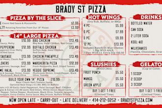 design modern canva food menu, restaurant menu, and cafe menu