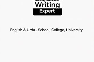write beautiful and clean hand written assignment in english