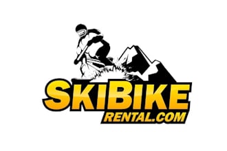design modern elegant ski bike rental logo