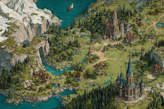 draw a custom map for fantasy