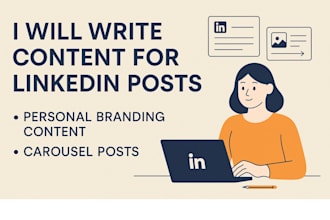 write content for linkedin and personal branding