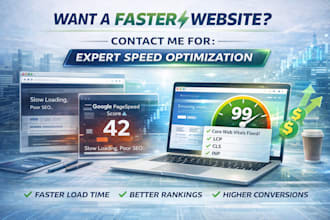fix website speed, improve core web vitals and pagespeed score