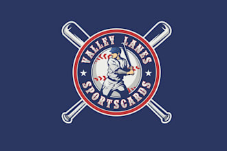 design sports cards antique retro theme logo