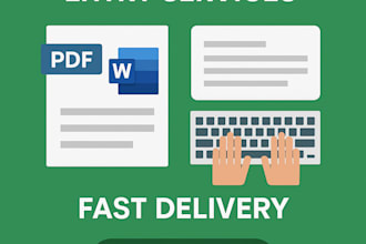 convert PDF to word or do english typing work