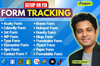 track wp form, iframe, elementor, gravity, hubspot, acuity, ninja, calendly