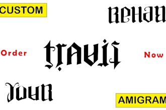 design professional ambigram tattoo design for you