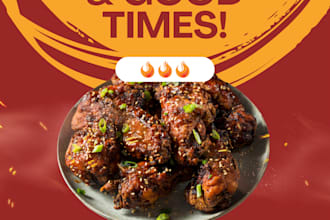 design professional food poster
